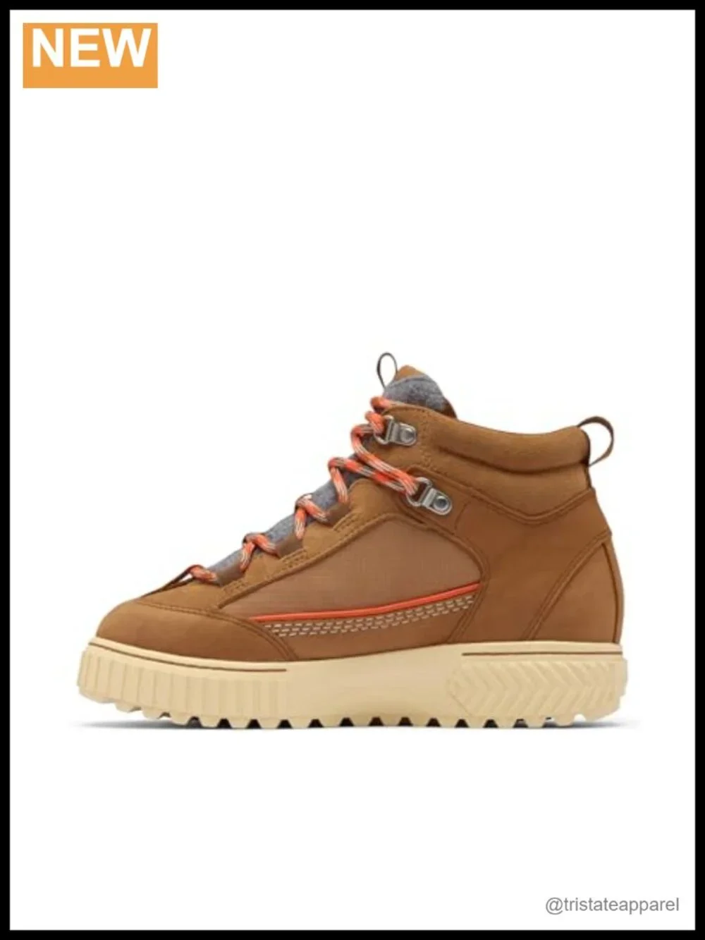 Women's Waterproof Hiking Boots Mid-Calf Lace-Up Leather Suede Nylon